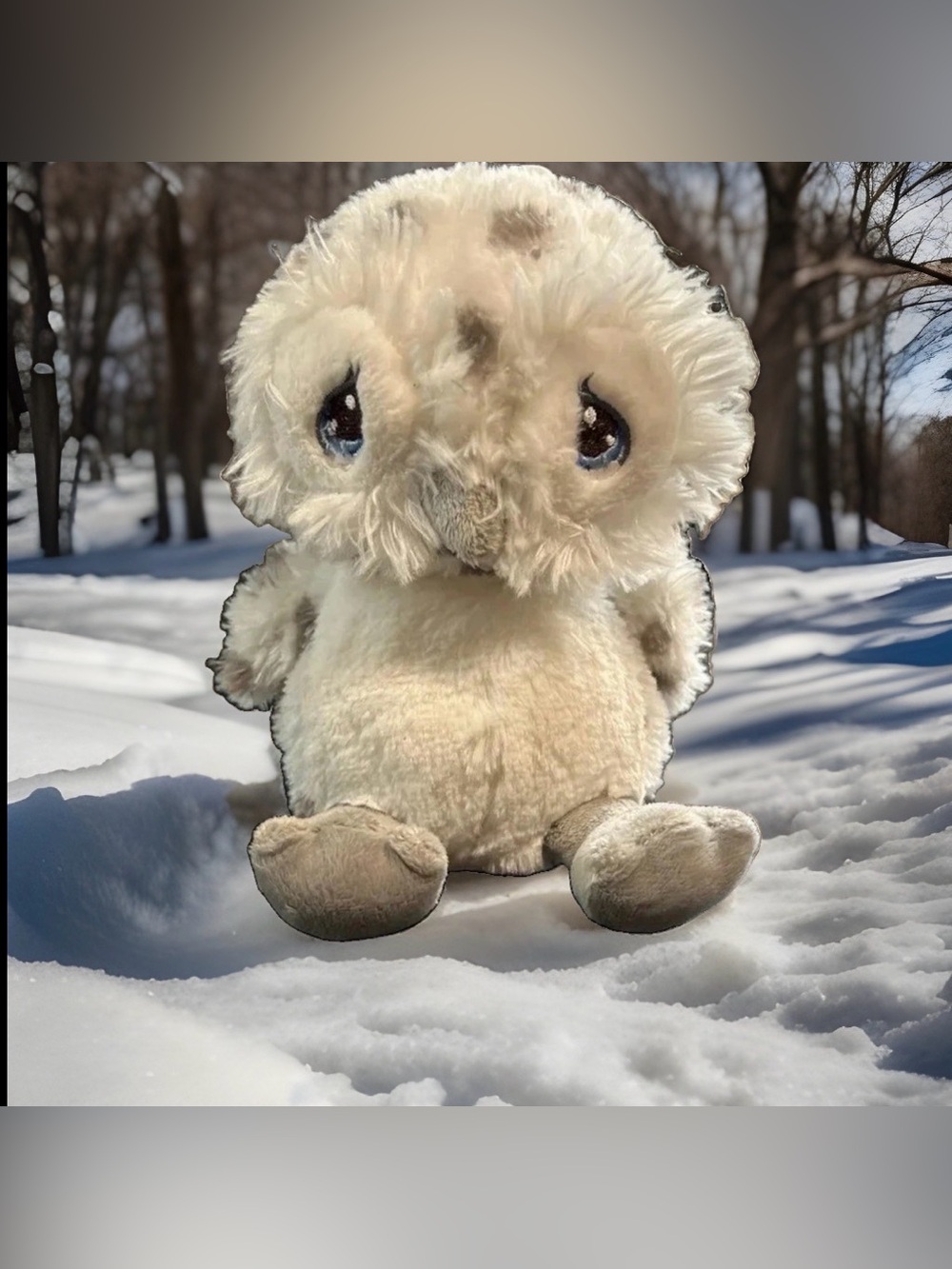 Precious Moments Nigel Snow Owl Plush 8.5 Inches December 2017